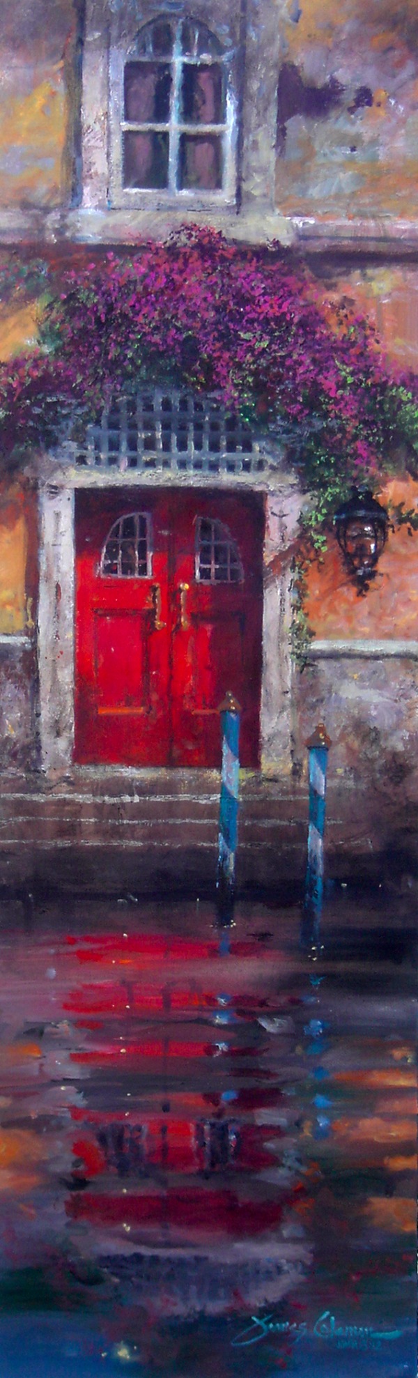 red door reflection